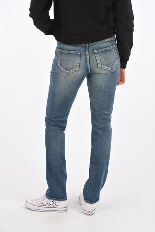 Stonewashed Straight Fit Jeans