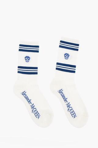 stretch cotton embroidered socks