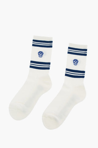 stretch cotton embroidered socks