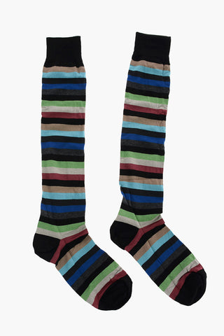 striped long socks
