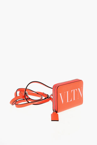 GARAVANI VLTN leather wallet with removable shoulder strap