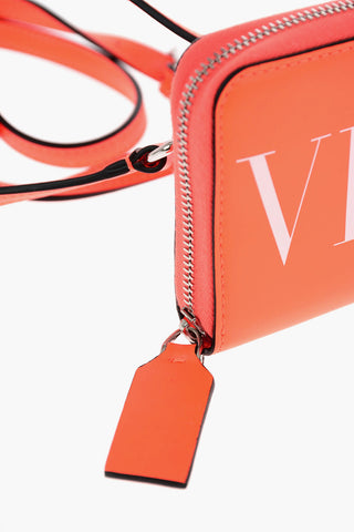 GARAVANI VLTN leather wallet with removable shoulder strap