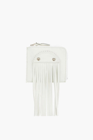 fringed leather wallet