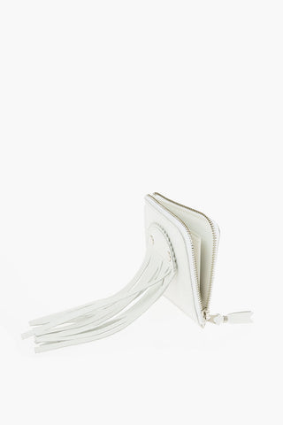 fringed leather wallet
