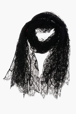 Foulard with lace details