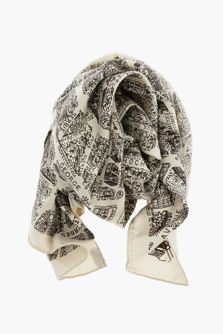 foulard in seta stampato