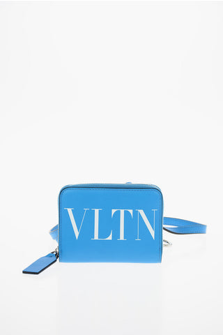 GARAVANI VLTN leather wallet with removable shoulder strap