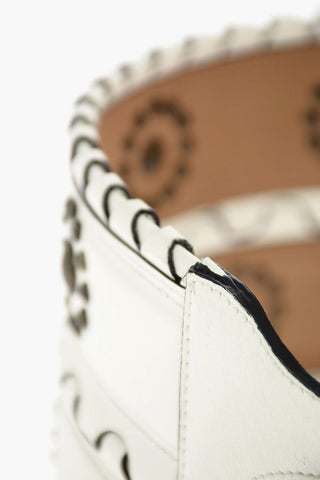 120mm studded leather waist belt