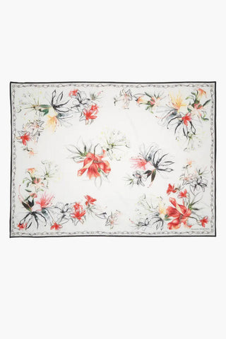 Floral-print foulard