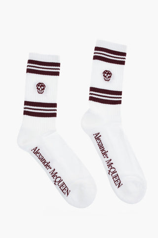 stretch cotton embroidered socks