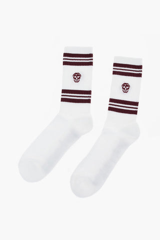 stretch cotton embroidered socks