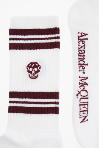 stretch cotton embroidered socks