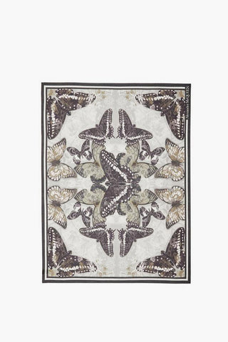 butterflies printed foulard
