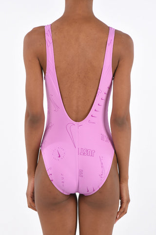 Logo Printed One piece Swimsuit