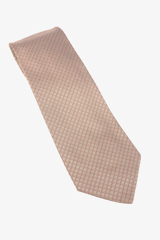 Embroidered Silk Tie