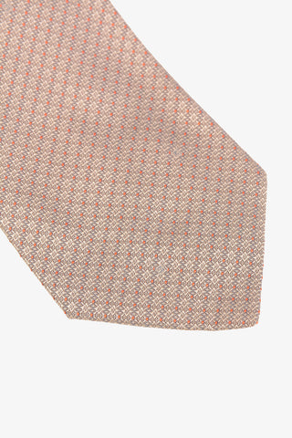 Embroidered Silk Tie
