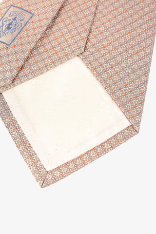 Embroidered Silk Tie