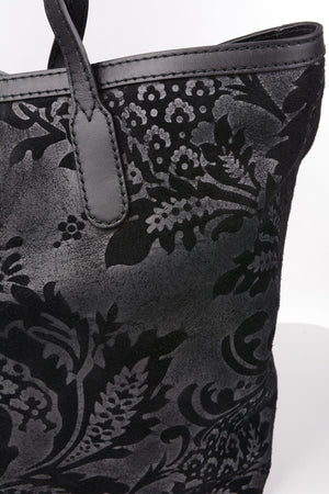 anthemion-print suede leather Tote bag