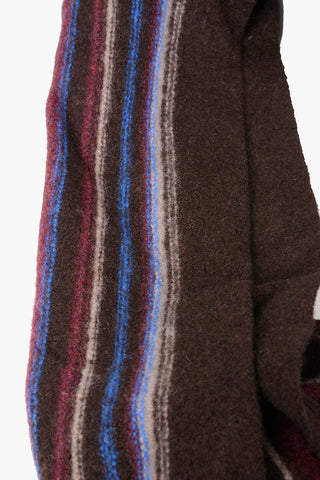 striped wool scarf