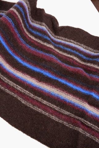 striped wool scarf