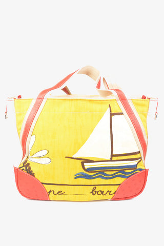 Fabric APEBARCA Tote bag with leather details