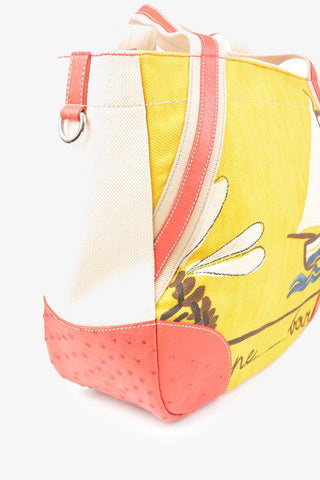 Fabric APEBARCA Tote bag with leather details