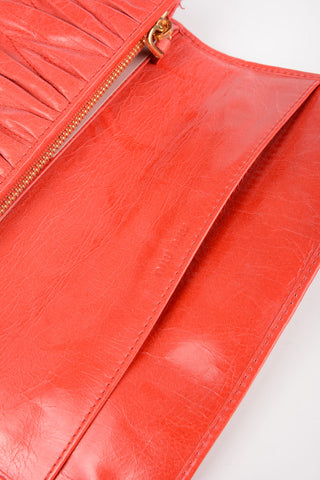 Leather matelassé lux wallet 