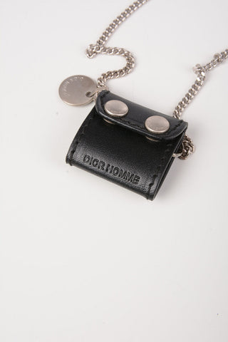 HOMME Chain Neck Keychain with leather Pendant
