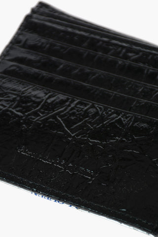 metallic leather wallet