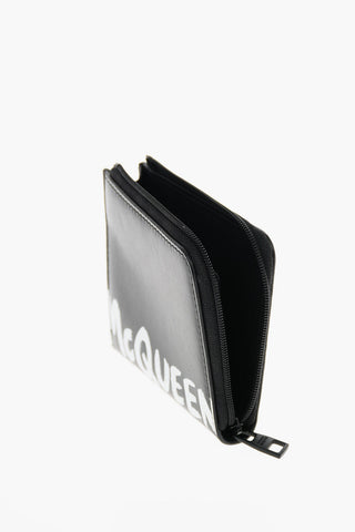 printed leather coin wallet