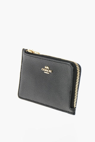 portacarte in pelle con chiusura zip