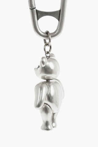 HOMME portachiave Teddy Bear in argento