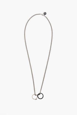 collana double ring in ottone