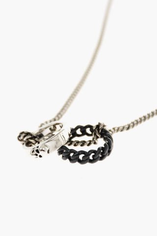 collana double ring in ottone