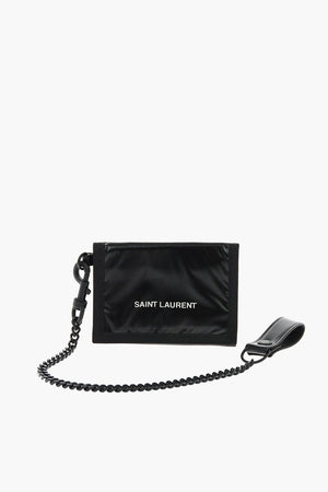 fabric wallet with removable chain