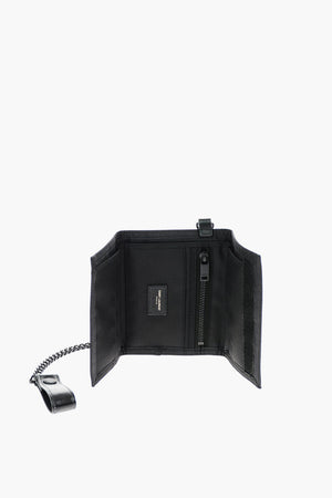 fabric wallet with removable chain