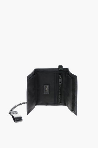 fabric wallet with removable chain