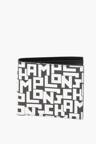 printed leather wallet