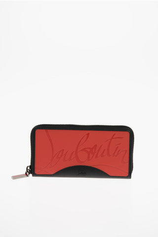 portafoglio in pelle con chiusura zip