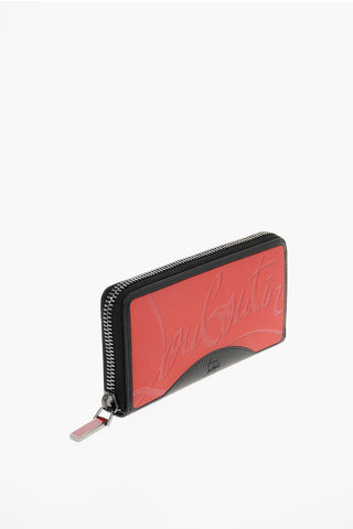 portafoglio in pelle con chiusura zip
