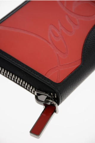 portafoglio in pelle con chiusura zip