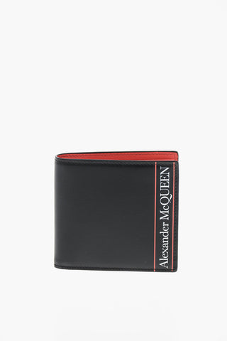 printed leather wallet