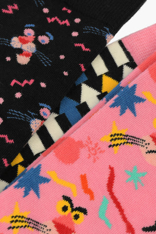 PINK PANTHER Embroidered 3 Socks set