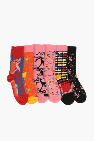 PINK PANTHER Embroidered 6 Socks set