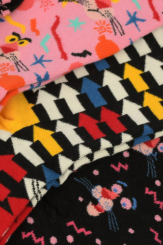 PINK PANTHER Embroidered 6 Socks set
