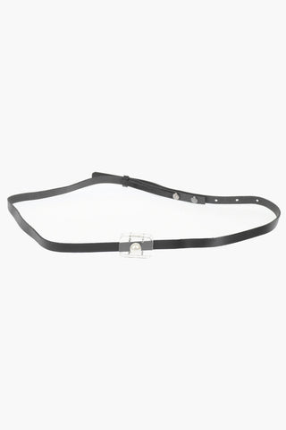 MM6 10mm Leather Slim Belt