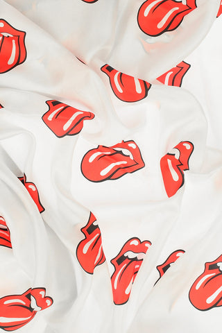 ROLLING STONES silk Foulard