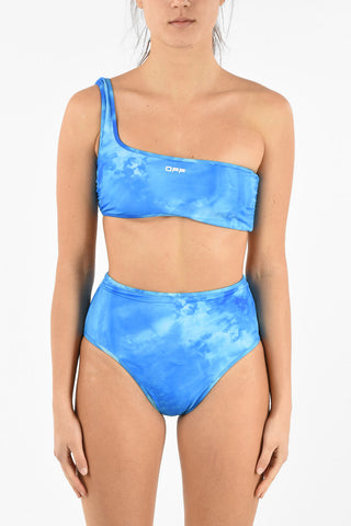Tie Dye Effect One shoulder Bikini