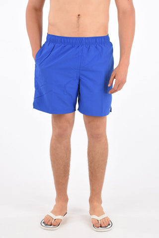 SWIM Costume da Bagno Boxer in Tinta Unita con Logo Ricamato