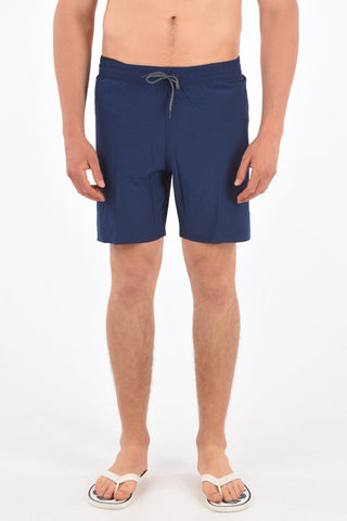 Boxer Swimsuit with Patch Pocket